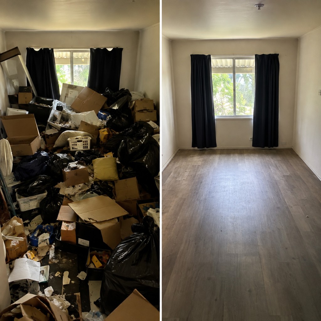 Before and after junk removal