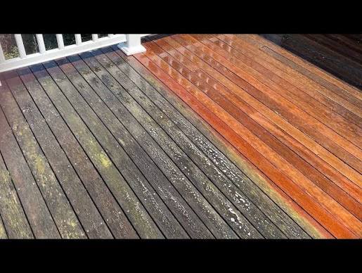 Deck and patio cleaning