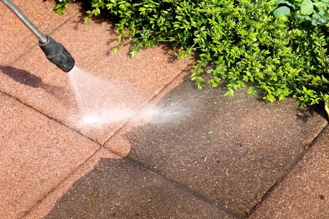 Driveway and path cleaning